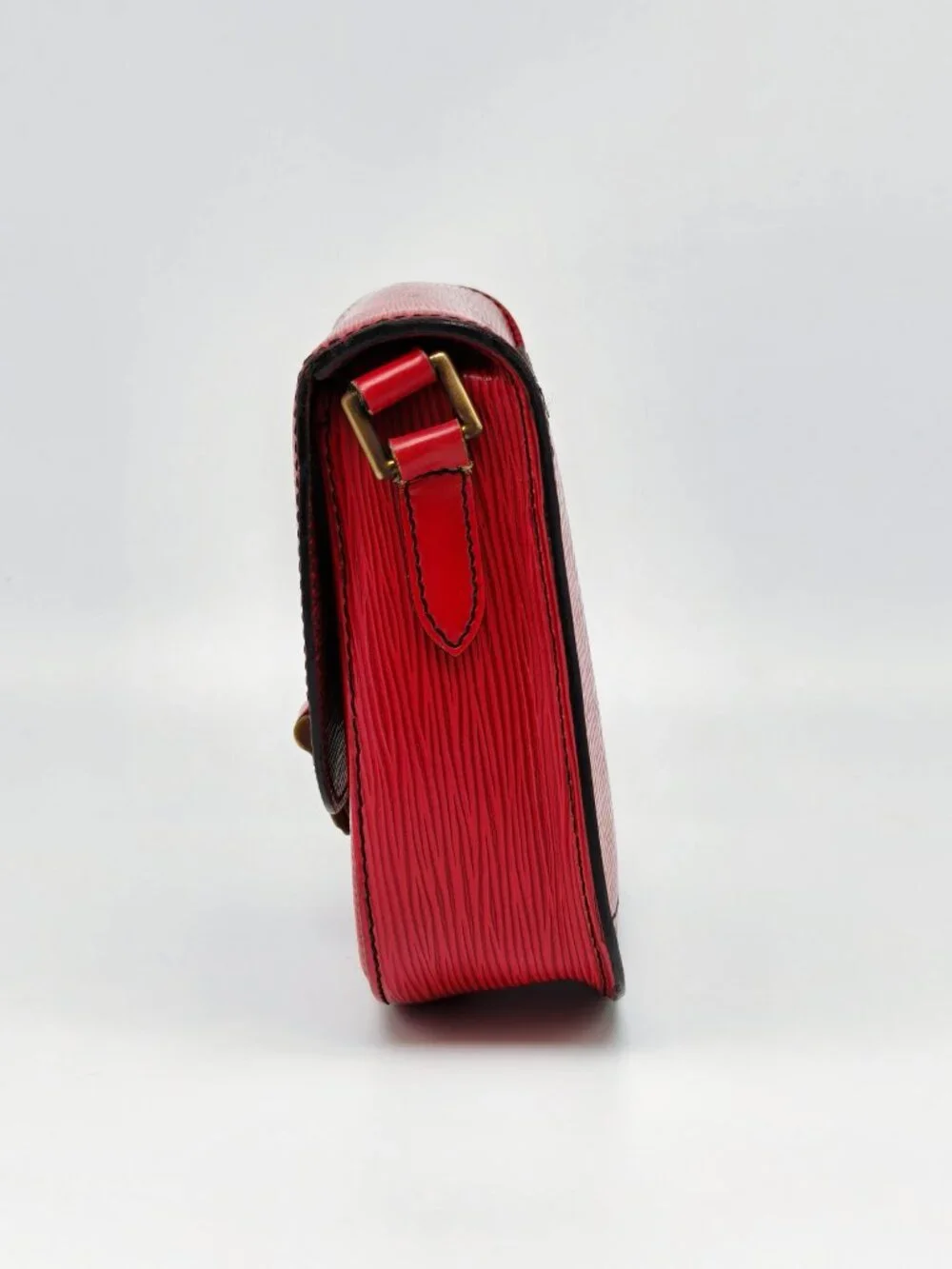 Louis Vuitton Epi Saint Cloud PM Red Castilian Leather Crossbody Shoulder Bag